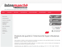 Tablet Screenshot of intermarcheaubenas.com